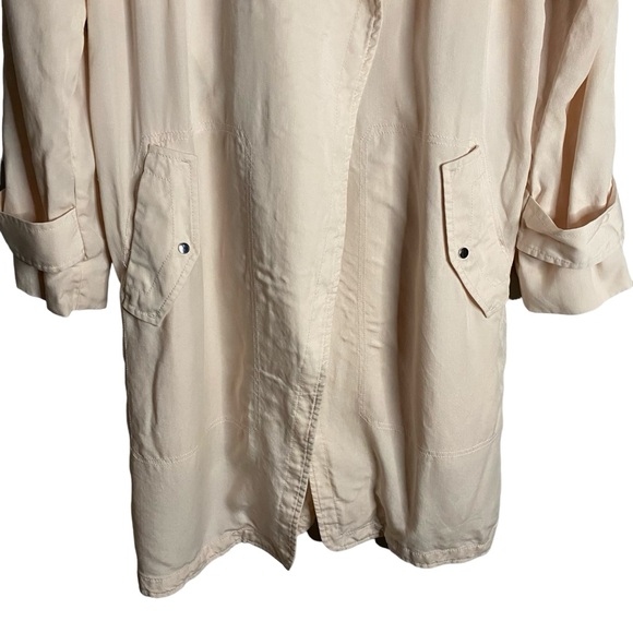 Aritzia Babaton Women's Lawson Light Pink Trench Coat - Picture 3 of 10